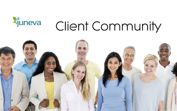 Juneva Health facebook client community.