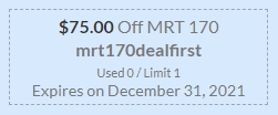 Voucher for a holiday special discount on the MRT food sensitivity lab test.