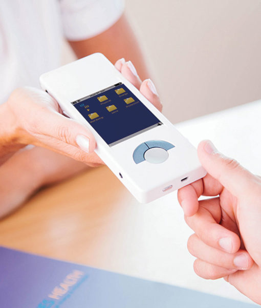NES miHealth - the award winning bioenergetic health companion that incorporates PEMF therapy, body field scan and restoring healthy mind body patterns in a handheld, non-invasive biofeedback device.