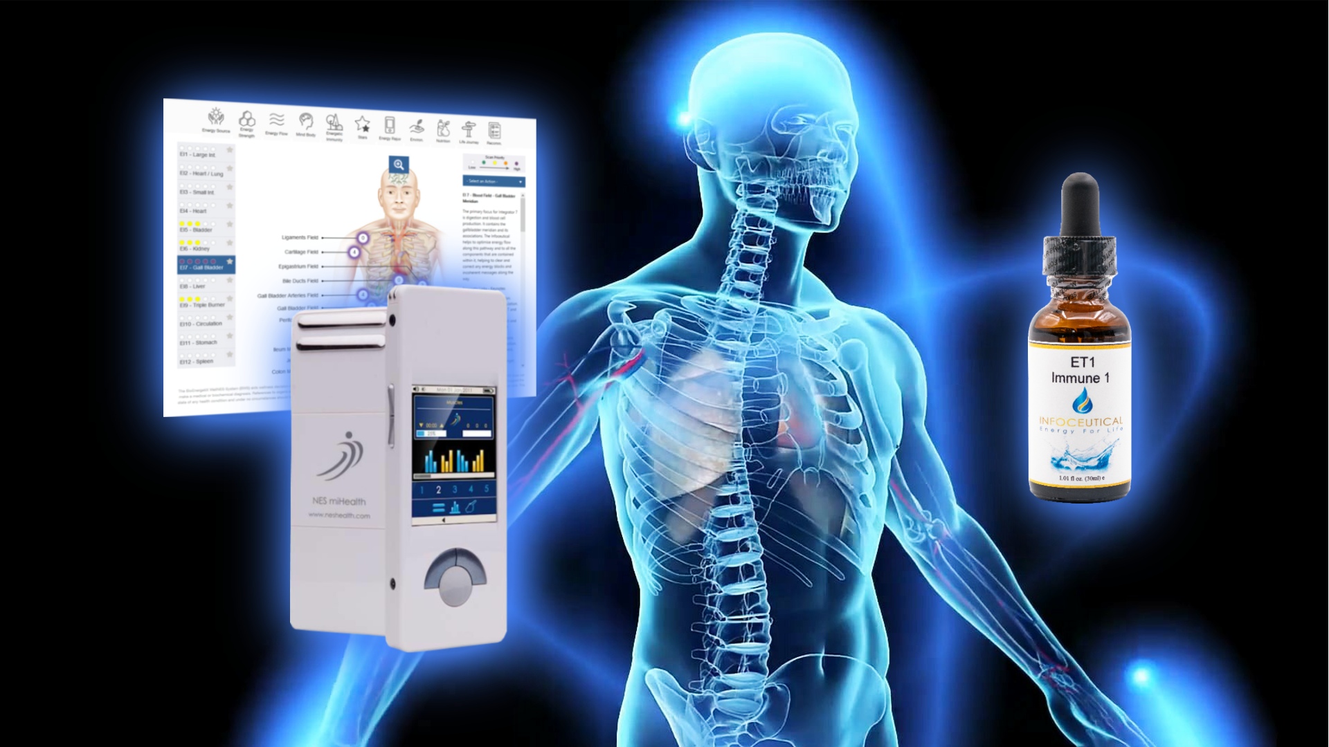 Restore your immunity and wellbeing now - with NES body-field scan and therapy.