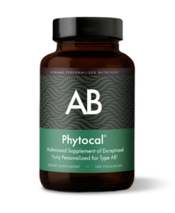 Phytocal - Multimineral (Blood Type AB) - personalized multimineral supplement with highly bioavailable seaweed calcium to support healthy bones and improve calcium digestion and assimilation in Blood Type ABs.