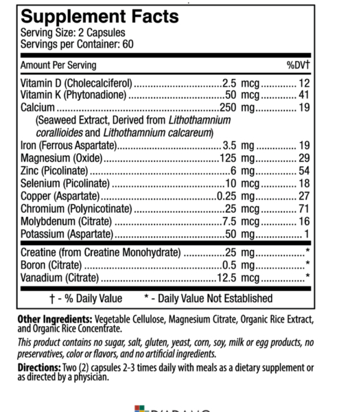 Phytocal - Multimineral (Blood Type B) - personalized multimineral supplement with highly bioavailable seaweed calcium to support healthy bones and improve calcium digestion and assimilation in Blood Type Bs.