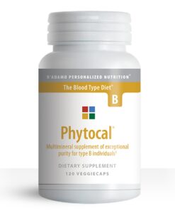 Phytocal - Multimineral (Blood Type B) - personalized multimineral supplement with highly bioavailable seaweed calcium to support healthy bones and improve calcium digestion and assimilation in Blood Type Bs.