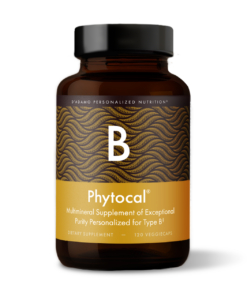 Phytocal - Multimineral (Blood Type B) - personalized multimineral supplement with highly bioavailable seaweed calcium to support healthy bones and improve calcium digestion and assimilation in Blood Type Bs.