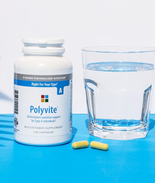 Polyvite - Personalized Multivitamin (Blood Type A) - personalized multivitamin with herbal and nutritional antioxidants to address the specific needs of Blood Type As.