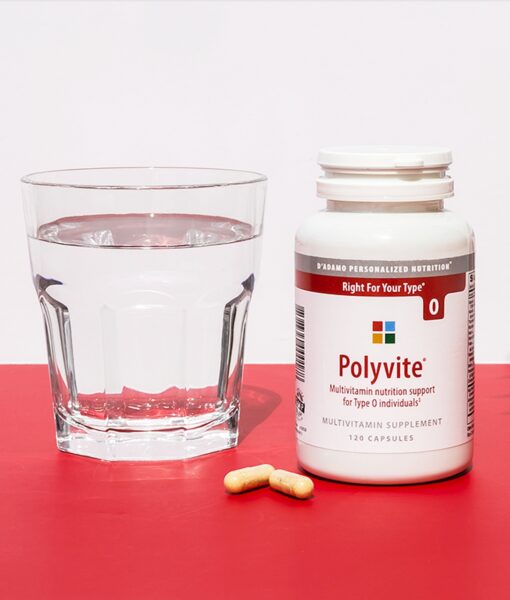 Polyvite - Personalized Multivitamin (Blood Type O) - personalized multivitamin with herbal and nutritional metabolic activators to address the specific needs of Blood Type Os.