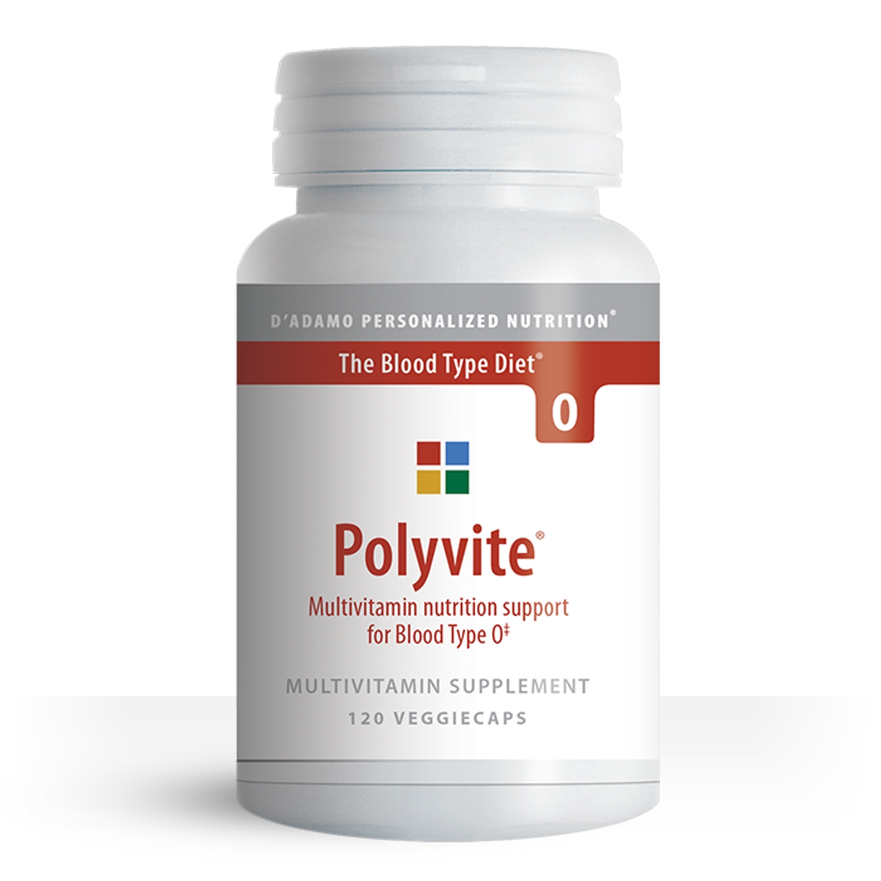 Polyvite - Personalized Multivitamin (Blood Type O) - personalized multivitamin with herbal and nutritional metabolic activators to address the specific needs of Blood Type Os.