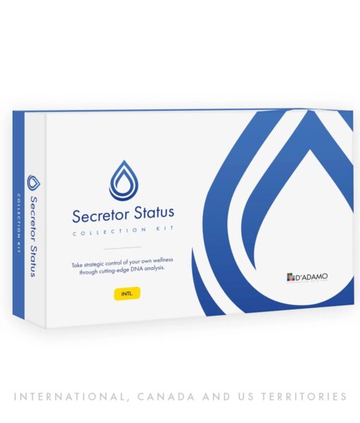 Secretor Status Collection Kit - International (Non-US) Only - take strategic control of your own wellness through cutting-edge DNA analysis.