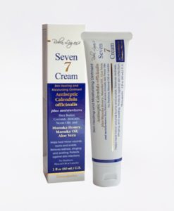 Seven 7 Cream - homeopathic antiseptic skin healing and moisturizing skin cream with manuka honey for all type of skin conditions.