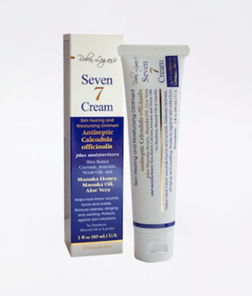 Seven 7 Cream - homeopathic antiseptic skin healing and moisturizing skin cream with manuka honey for all type of skin conditions.