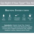 Sip Right 4 Your Type Tea (Blood Type AB)
