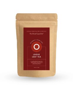 Sip Right 4 Your Type Tea (Blood Type O) - premium loose tea crafted to harmonize with the biological needs of Blood Type Os. Synergistically combines the health benefits of green tea with those of licorice and ginger.