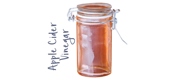 Icon symbolizing apple cider vinegar in glass jar.