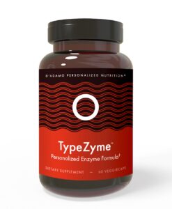 TypeZyme - Digestive Enzyme (Blood Type O) - digestive enzymes made for your blood type. Specifically formulated to improve nutrient breakdown and absorption for Blood Type Os.