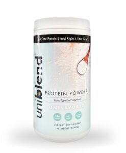 Uniblend Protein Powder – Unflavored - a one-stop Right for All Types protein. Unsweetened, Gluten Free and Non-GMO.