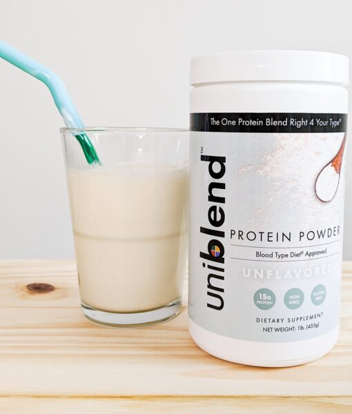 Uniblend Protein Powder – Unflavored - a one-stop Right for All Types protein. Unsweetened, Gluten Free and Non-GMO.