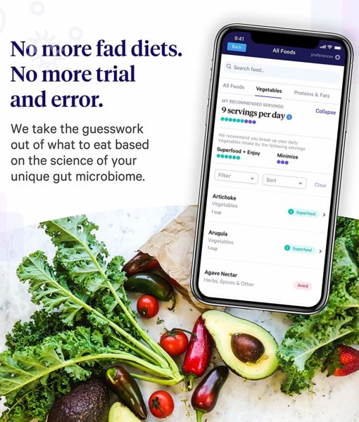 No more trial and error. Take the guesswork out of what to eat with the Viome Gut Intelligence Test. The most advanced, cutting-edge technology gut health (microbiome) analysis test with personalized recommendations for food or supplements to restore a healthy gut flora.