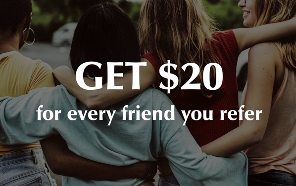 Juneva Health referral program pays you $20 for every friend you refer.