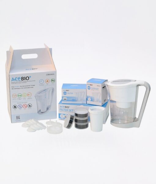 AceBio+ Pitcher Water Filter re-mineralizes and ionizes ordinary tap water while filtering out up to 99.99% fluoride and most other harmful toxic contaminants like chlorine, chemicals, heavy metals & bacteria.