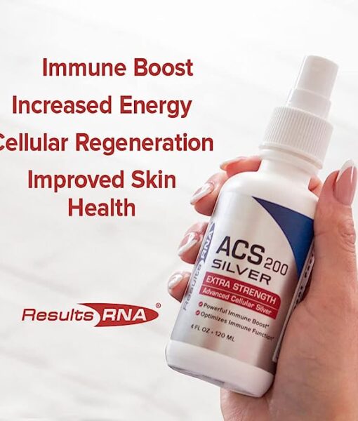 ACS 200 Silver Extra Strength - #1 advanced cellular silver promoting healthy immune system and natural inflammatory support.
