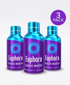 Euphoria - is a revolutionary mood boosting liquid formula, rapidly replacing anxiety with a pleasant rush of natural euphoria.