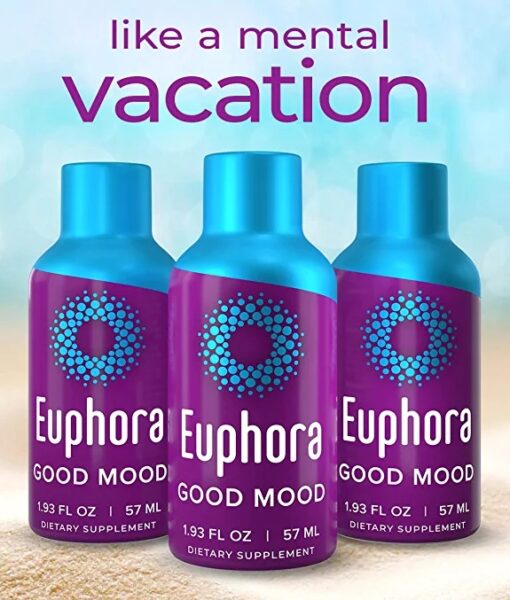 Euphoria - is a revolutionary mood boosting liquid formula, rapidly replacing anxiety with a pleasant rush of natural euphoria.