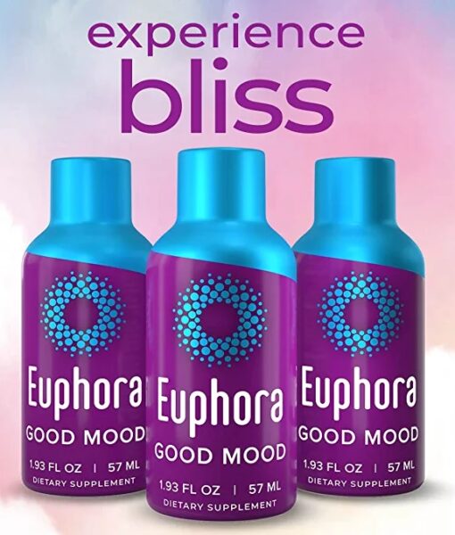 Euphoria - is a revolutionary mood boosting liquid formula, rapidly replacing anxiety with a pleasant rush of natural euphoria.