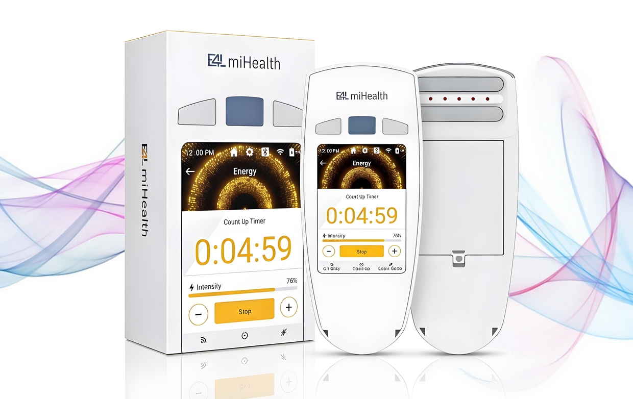 miHealth V2.0 - a powerful, hand-held biofeedback device that is non-invasive, portable, and clinically proven to reduce stress, restore energy flow, and support the body’s natural healing intelligence. By releasing stress and energetic blockages, the body can return to its optimal state of balance and vitality.