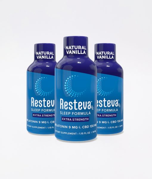 Resteva Rx Sleep - most effective sleep formula available, promoting relaxing sleep onset, deeper and more rejuvenating sleep.